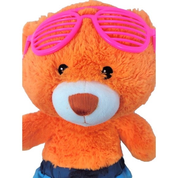 Summer Fun Orange Teddy - Build a Bear with Beach Attire - Picture 3 of 3